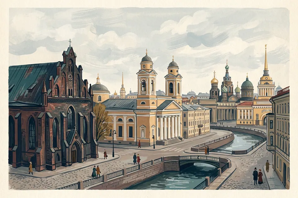 Анненкирхе, Петрикирхе и другие кирхи