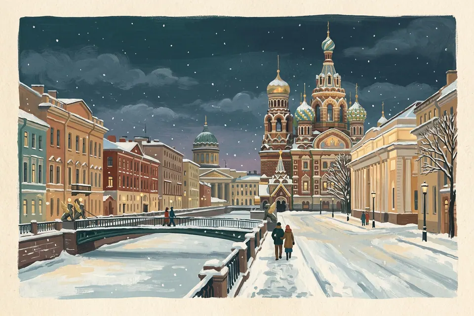Петербург зимой