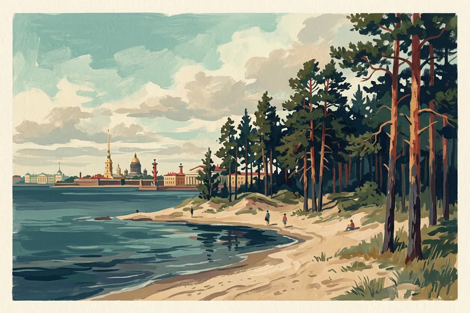Пляжи Петербурга и Финского залива