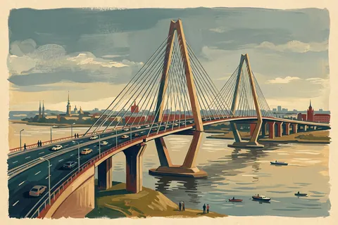 Вантовый мост и ЗСД