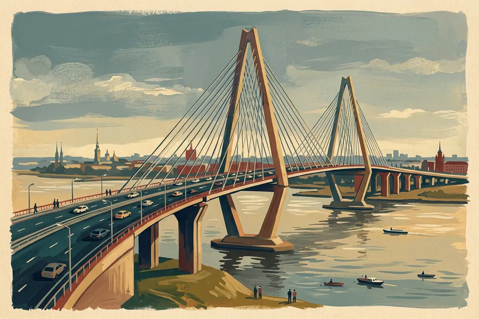 Вантовый мост и ЗСД